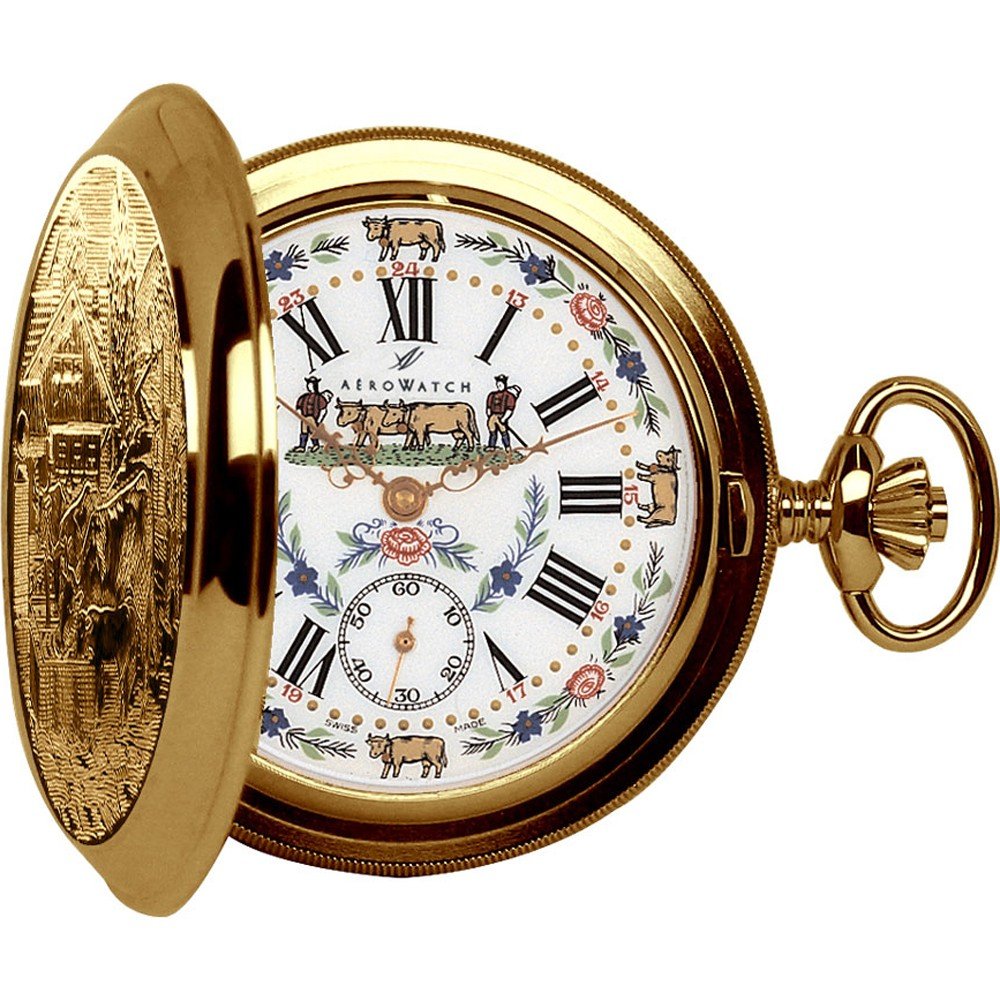 Relógios de bolso Aerowatch Pocket watches 55626-J501 Savonnettes