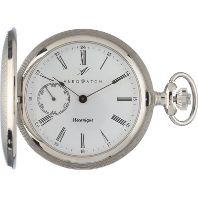 Relógios de bolso Aerowatch Pocket watches 65803-PD01 Savonette Argent