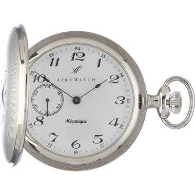 Relógios de bolso Aerowatch Pocket watches 65803-PD02 Savonette Argent