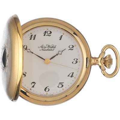 Relógios de bolso Aerowatch Pocket watches APW1055HW Savonette Mince