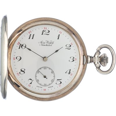 Relógios de bolso Aerowatch Pocket watches APW1079HWZ Savonette Voiture Argent