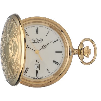 Relógios de bolso Aerowatch Pocket watches APW7290Q Savonette Les Fleurs