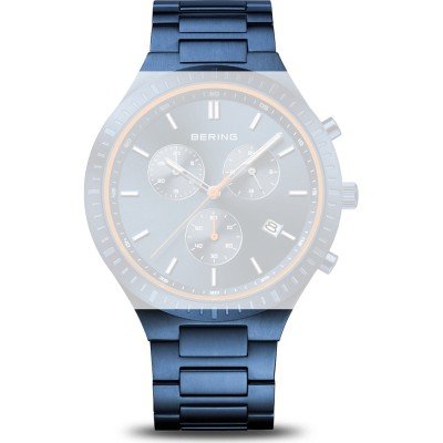 Bracelete Bering Straps PT-A11743T-BTL Titanium