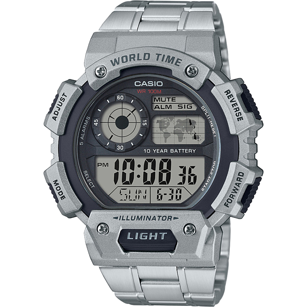 Relógio Casio Collection AE-1400WHD-1AVEF World Timer