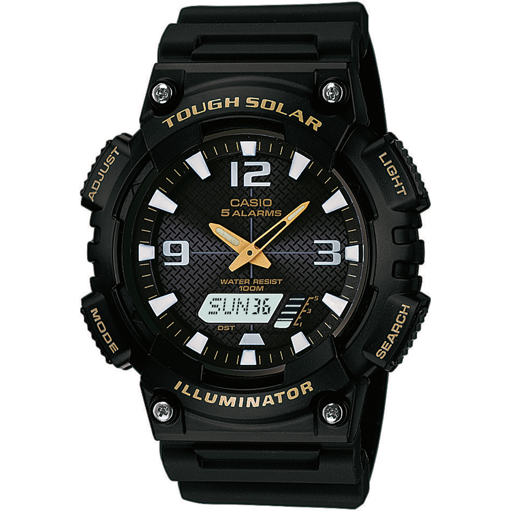 Relógio Casio Vintage AQ-S810W-1BVEF AQ-S810W-1BVEF Tough Solar