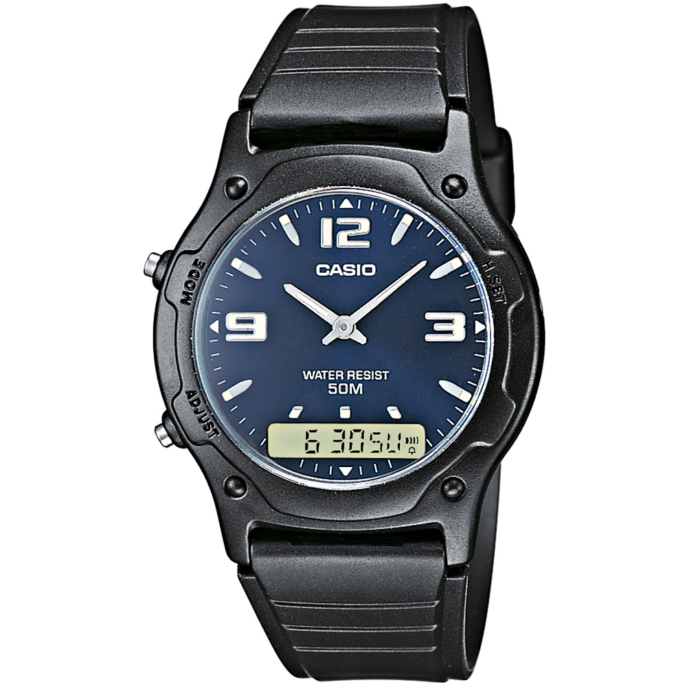 Relógio Casio Vintage AW-49HE-2AVEG Dual Time