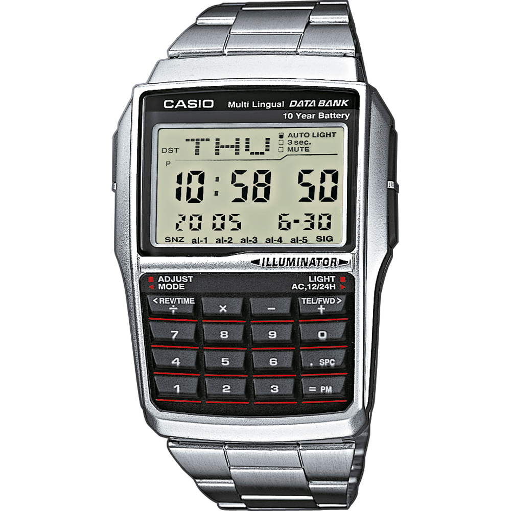 Relógio Casio Vintage DBC-32D-1AES Databank Calculator