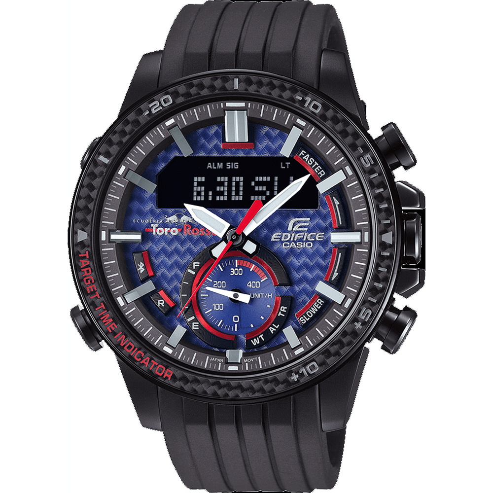 Relógio Casio Edifice Bluetooth ECB-800TR-2A Toro Rosso - Bluetooth Connected