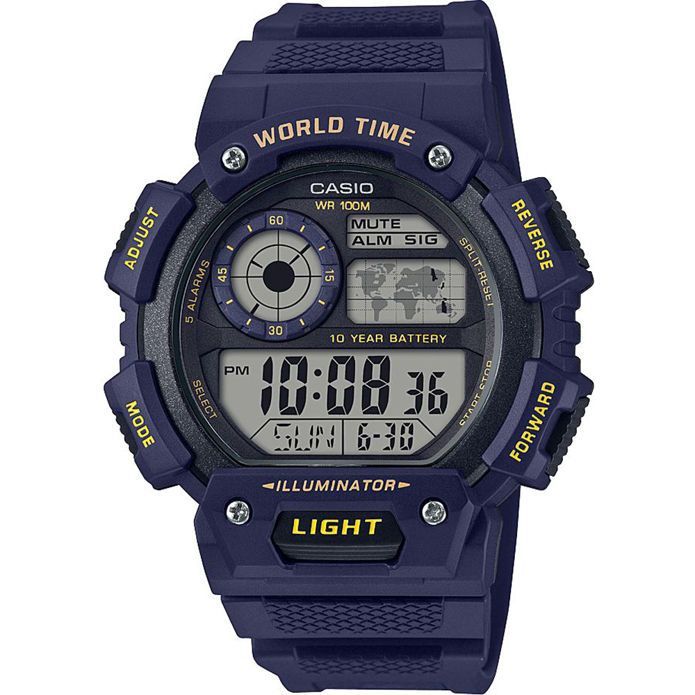 Relógio Casio Collection AE-1400WH-2AVEF World Timer