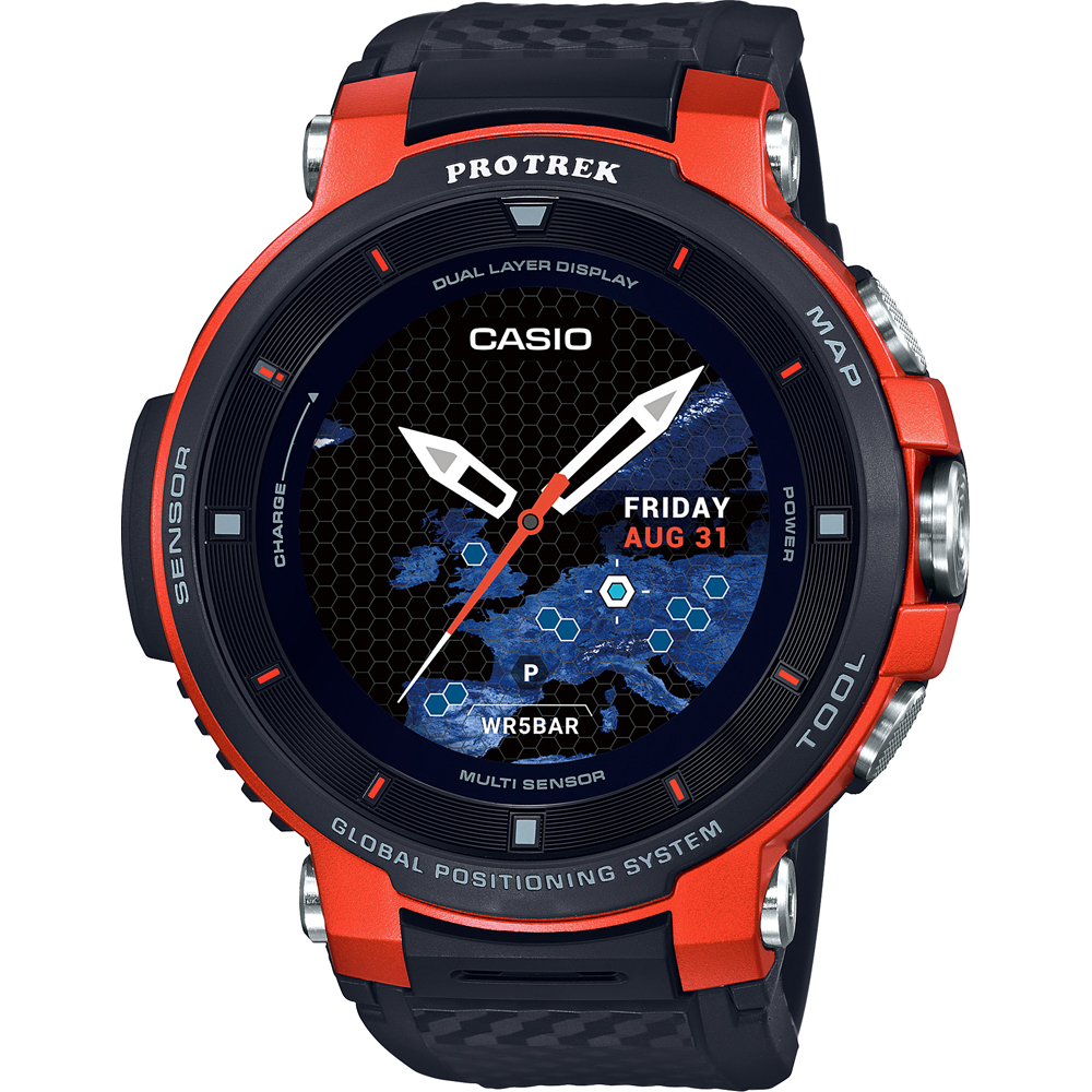 Relógio Casio Smart WSD-F30-RGBAE Pro Trek Smart
