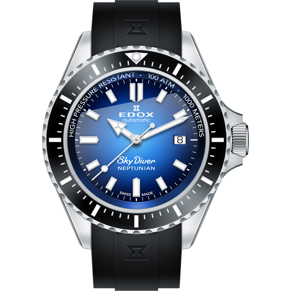 Relógio Edox Skydiver 80120-3NCA-BUIDN Skydiver Neptunian