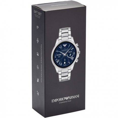 Silver Touchscreen Smartwatch with Steel Bracelet Colecção Outono/Inverno Emporio Armani