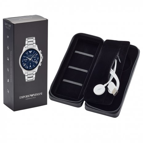 Silver Touchscreen Smartwatch with Steel Bracelet Colecção Outono/Inverno Emporio Armani