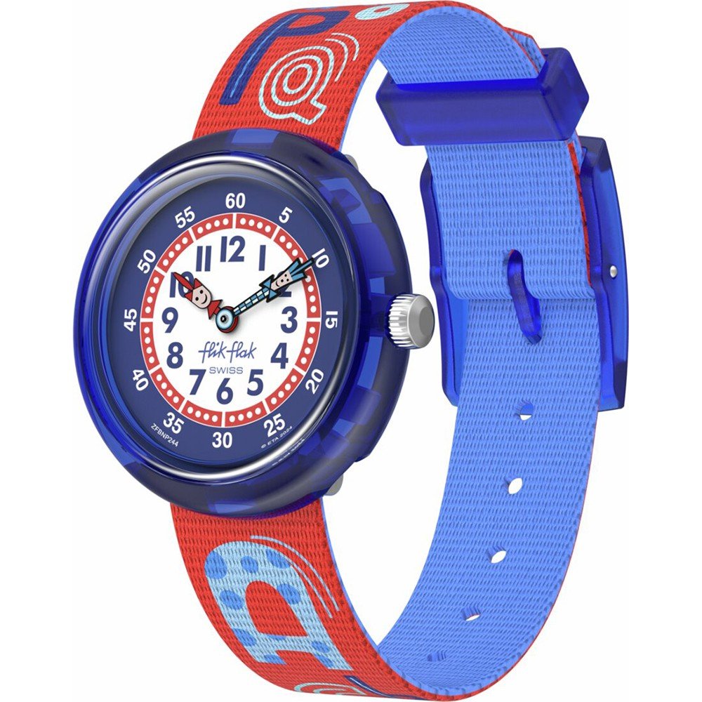 FLIK FLAK Orologio Per Bambini - Design Moderno, Quadrante Nero, Cinturino Nero - 3