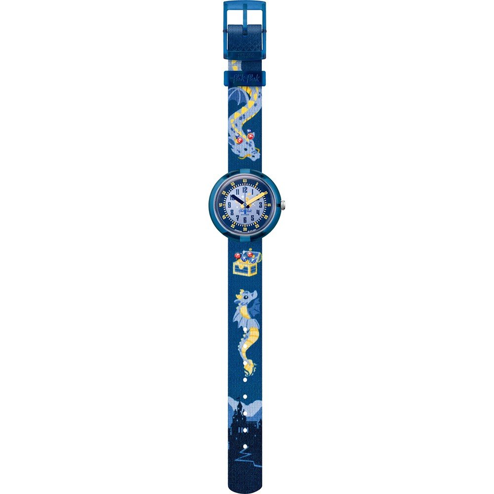 FLIK FLAK Orologio Per Bambini - Design Moderno, Quadrante Nero, Cinturino Nero - 2