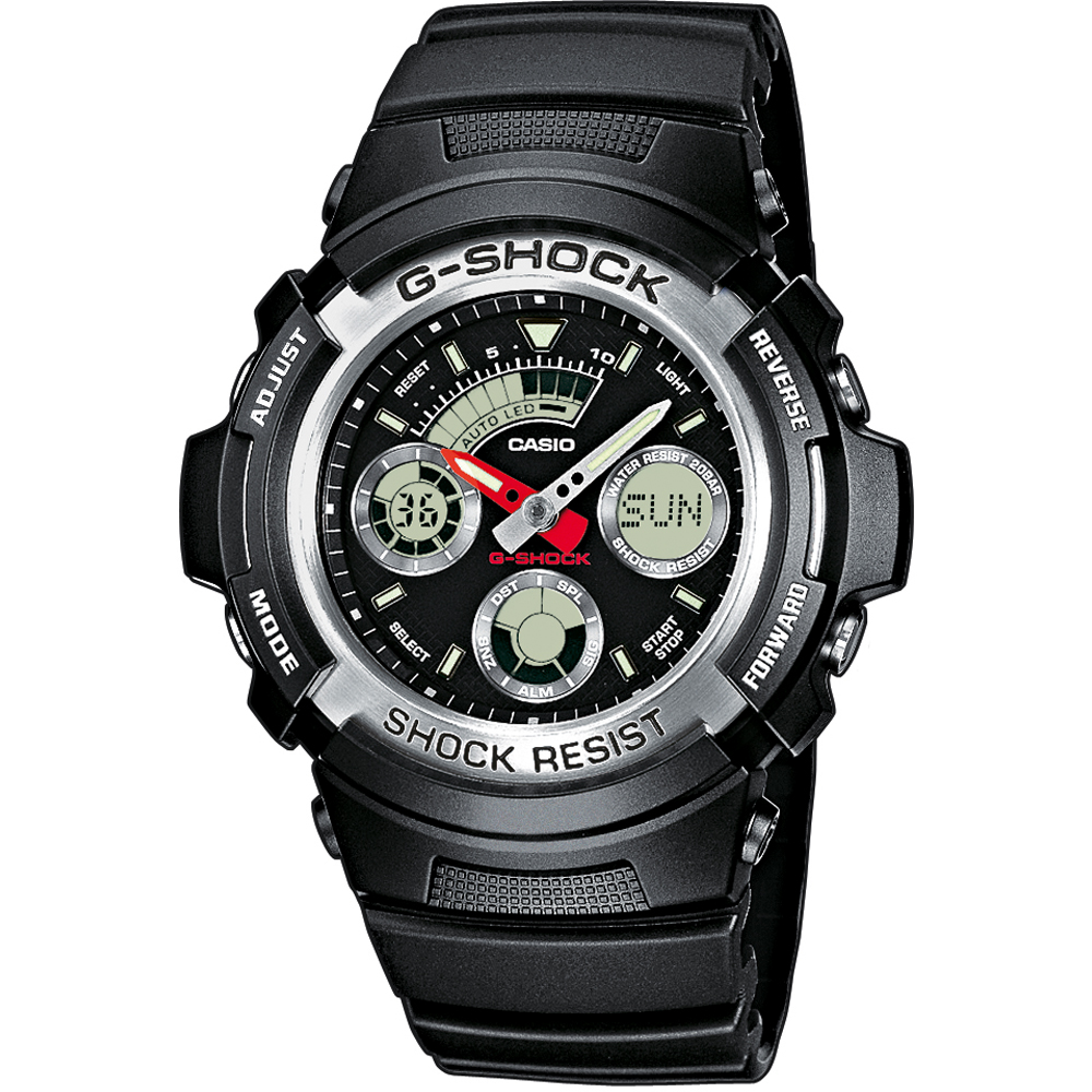 Relógio G-Shock Classic Style AW-590-1AER Speed Shifter