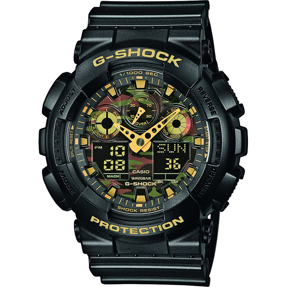 Relógio G-Shock Classic Style GA-100CF-1A9ER Ana-Digi - Camo Face