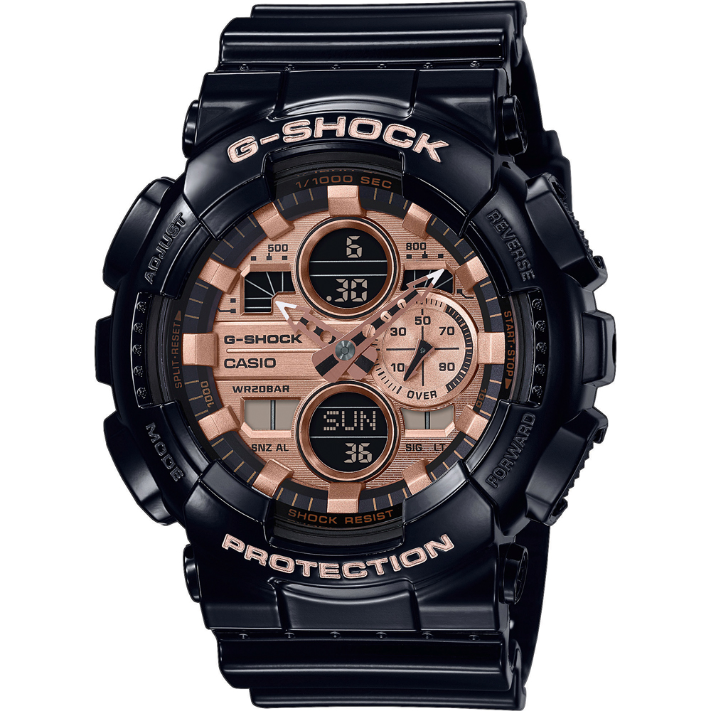 Relógio G-Shock Classic Style GA-140GB-1A2ER Ana-Digi - Garrish Black
