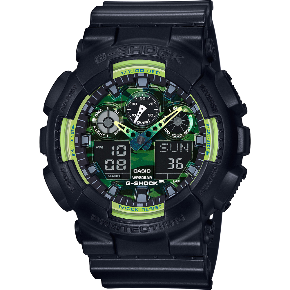 Relógio G-Shock Classic Style GA-100LY-1A Classic Lime