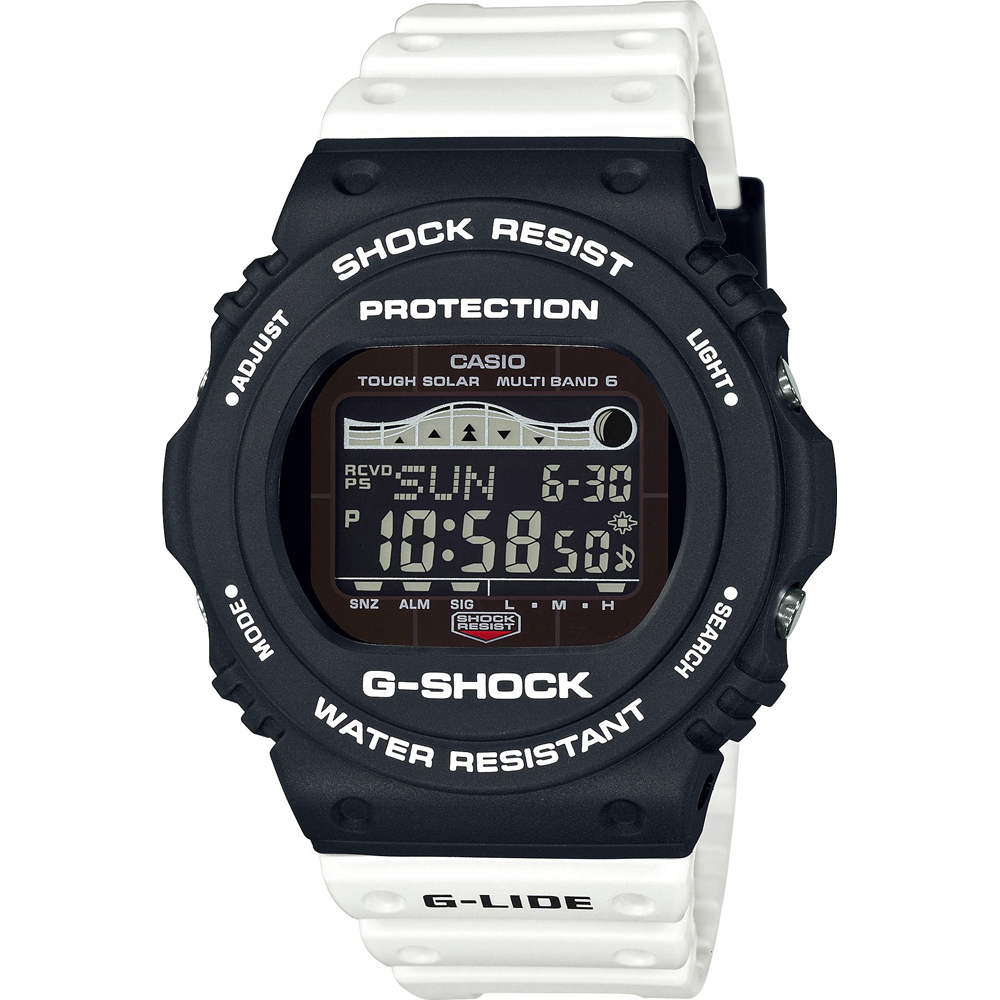 Relógio G-Shock Classic Style GWX-5700SSN-1ER G-Lide - Avoid Shark Attack