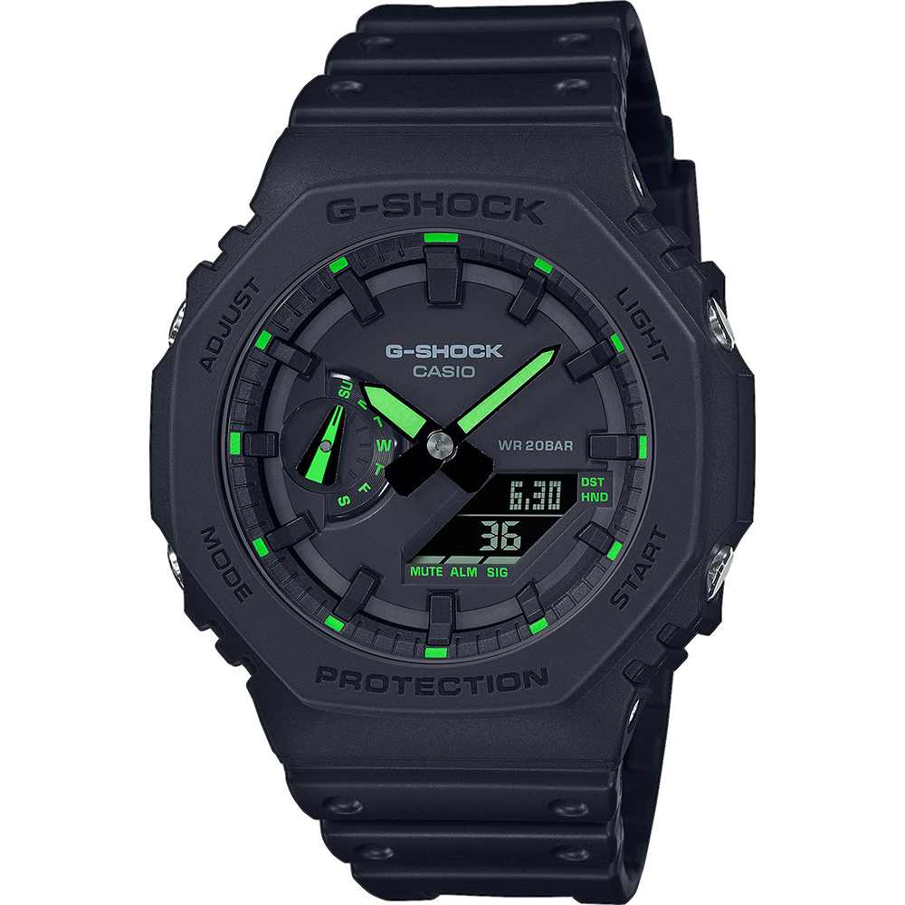 Relógio G-Shock Classic Style GA-2100-1A3ER Neon Accent