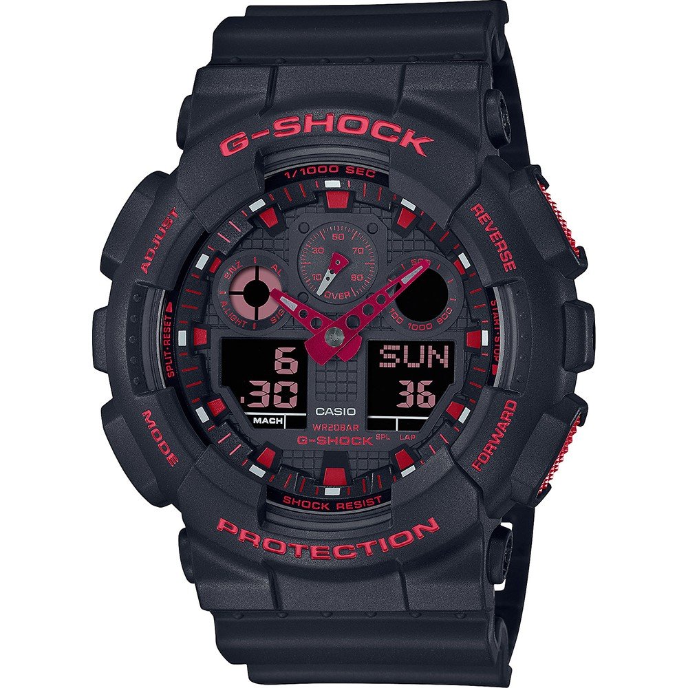 Relógio G-Shock Classic Style GA-100BNR-1AER Ignite Red