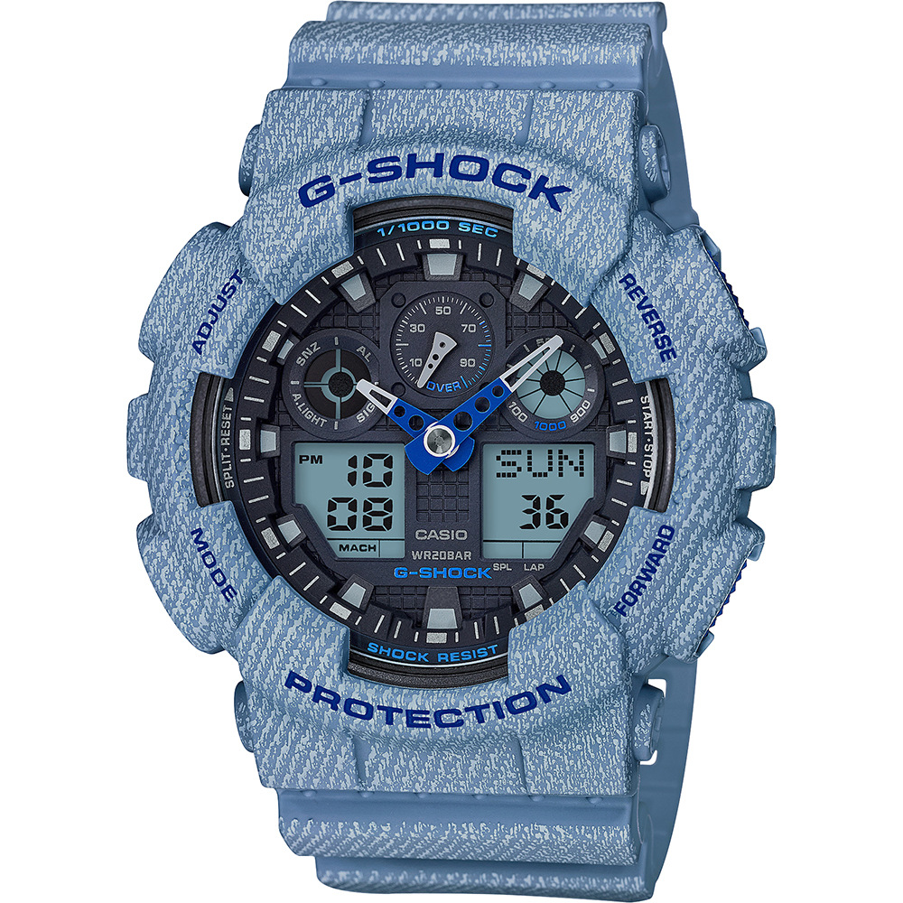 Relógio G-Shock Classic Style GA-100DE-2AER Denim Color