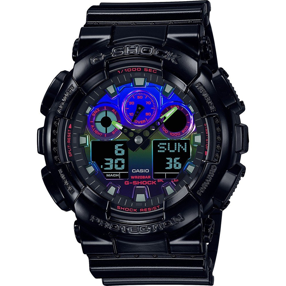 Relógio G-Shock Classic Style GA-100RGB-1AER Virtual Rainbow