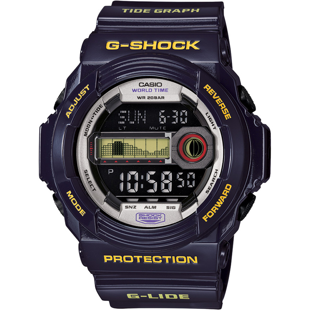 Relógio G-Shock Classic Style GLX-150B-6 G-Lide Tide Graph