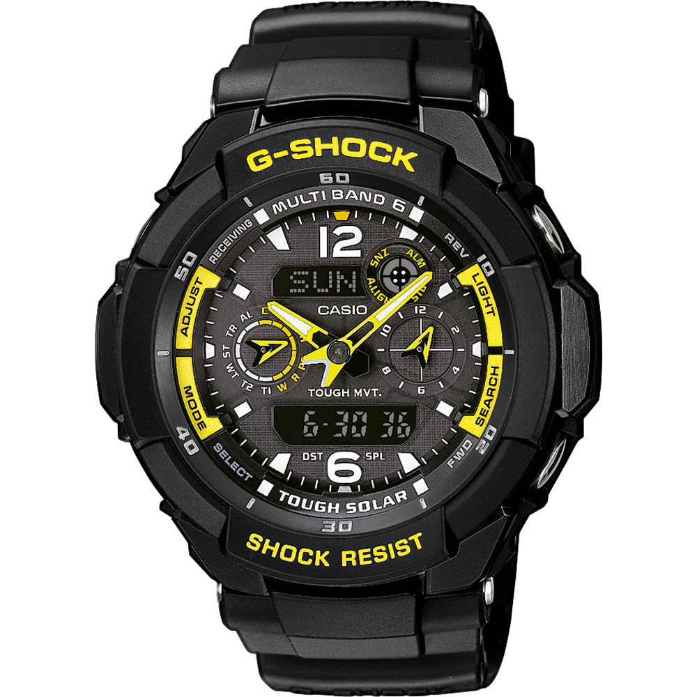 Relógio G-Shock Master of G GW-3500B-1A G-Aviation - Sky CockPit