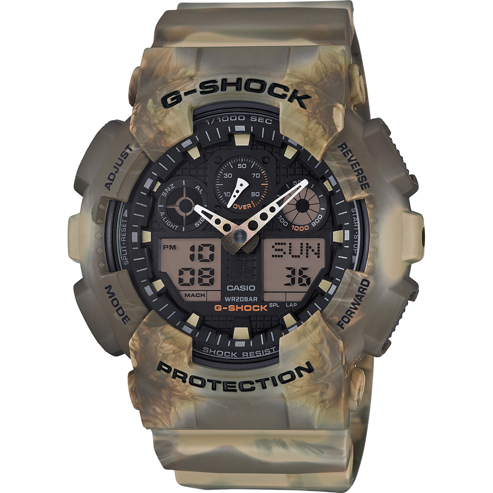 Relógio G-Shock Classic Style GA-100MM-5A Marble Camouflage