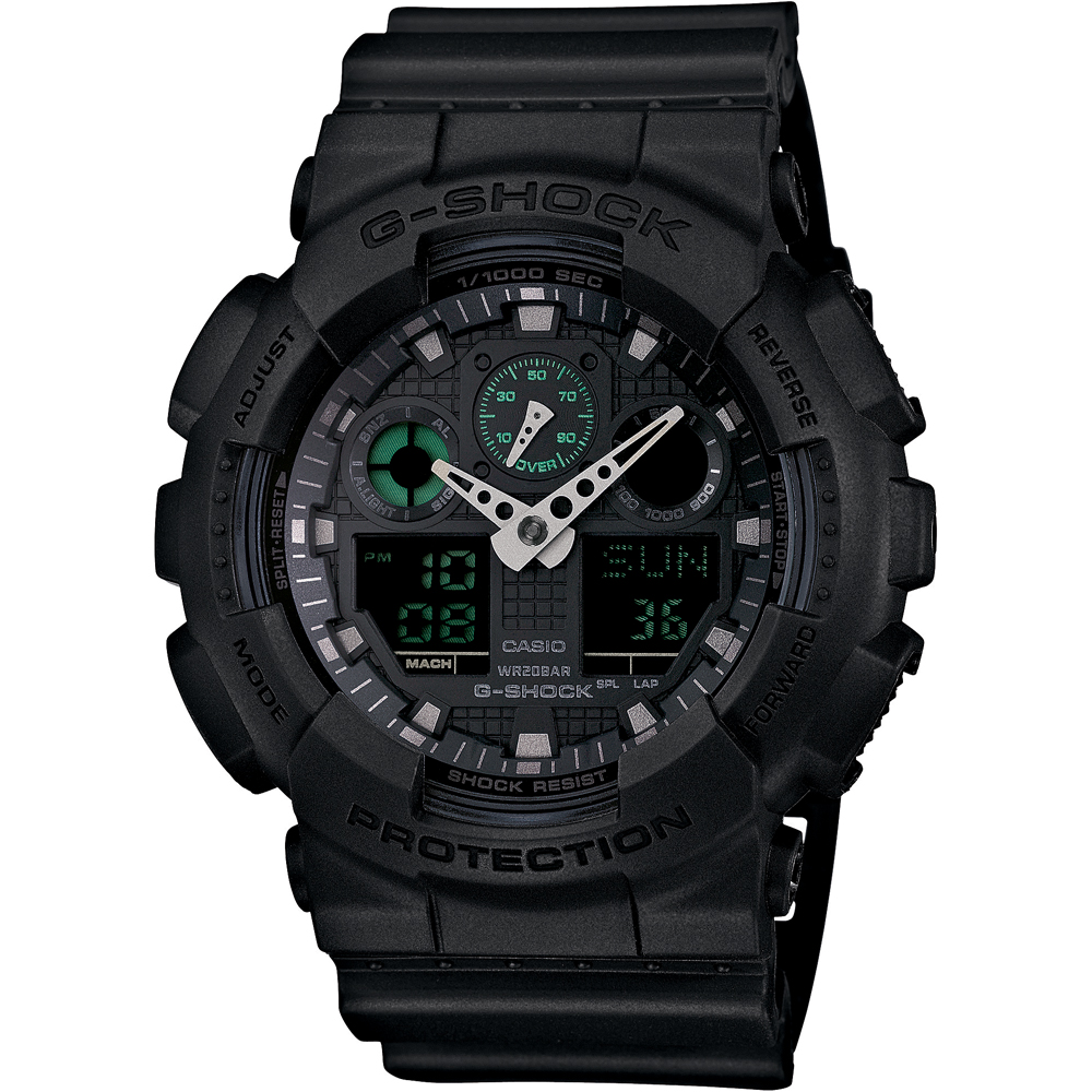Relógio G-Shock Classic Style GA-100MB-1AER Mission Black