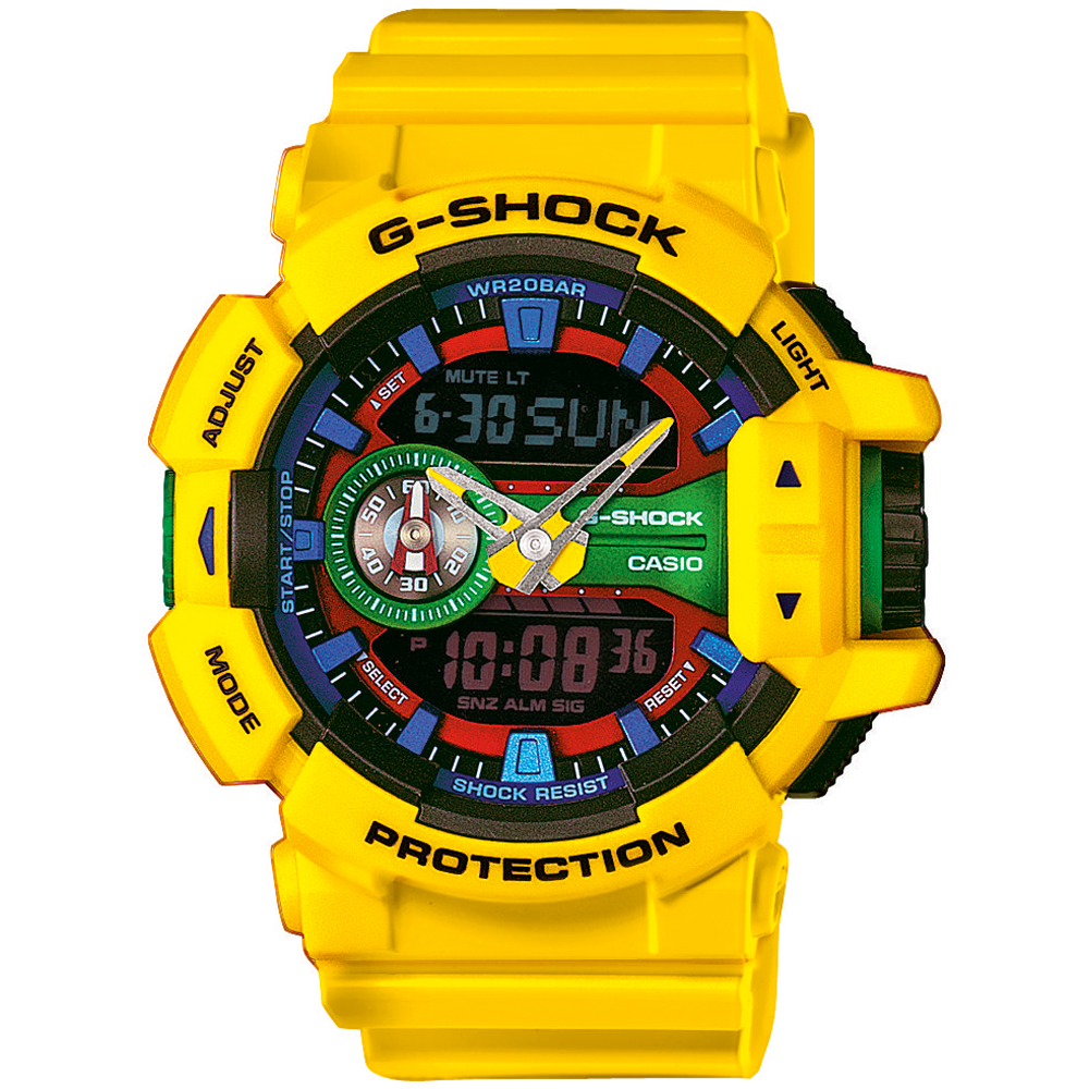 Relógio G-Shock Classic Style GA-400-9A Rotary Switch