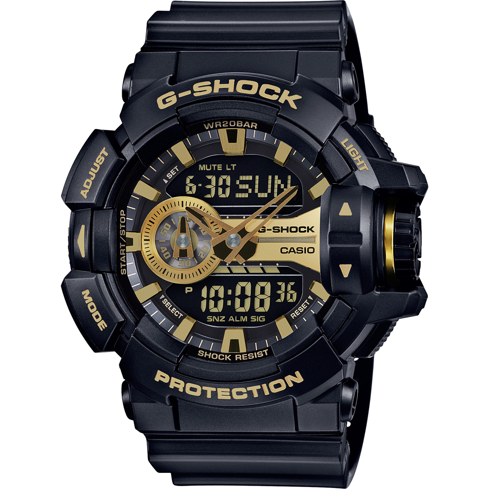 Relógio G-Shock Classic Style GA-400GB-1A9 Rotary Switch Garrish Black