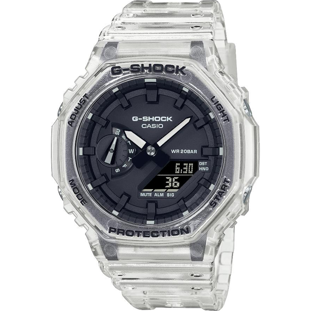 Relógio G-Shock Classic Style GA-2100SKE-7AER Skeleton Series - White