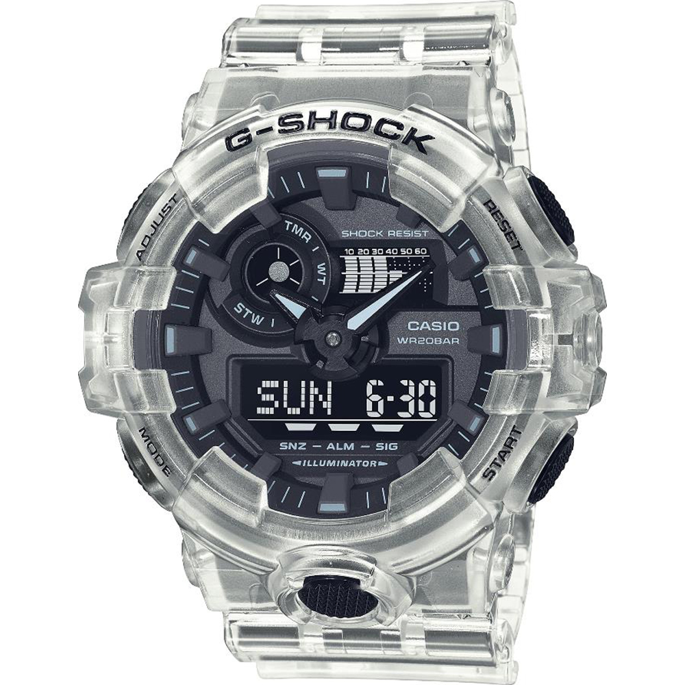 Relógio G-Shock Classic Style GA-700SKE-7AER Skeleton Series - White