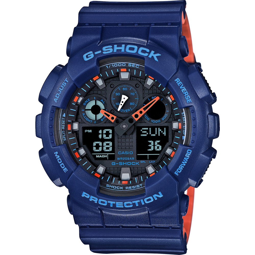 Relógio G-Shock Classic Style GA-100L-2AER Ana-Digi - Layered Color
