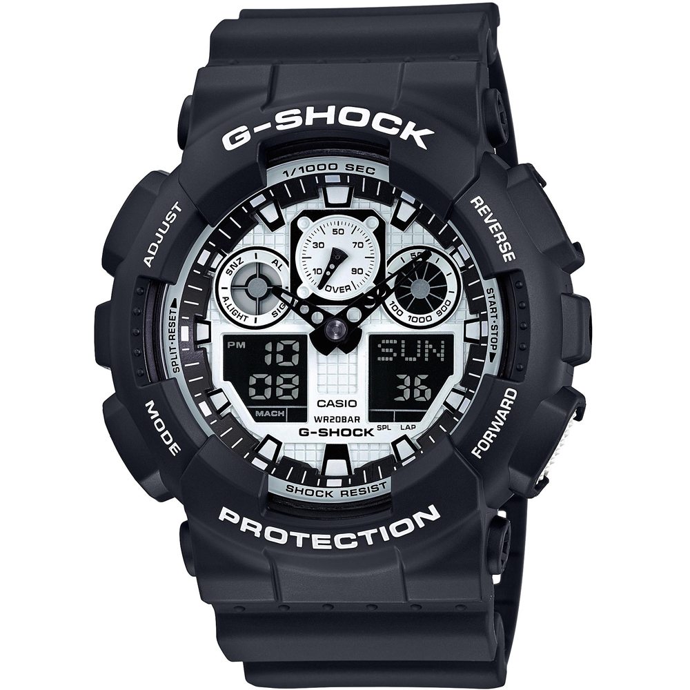 Relógio G-Shock Classic Style GA-100BW-1AER Team Zebra
