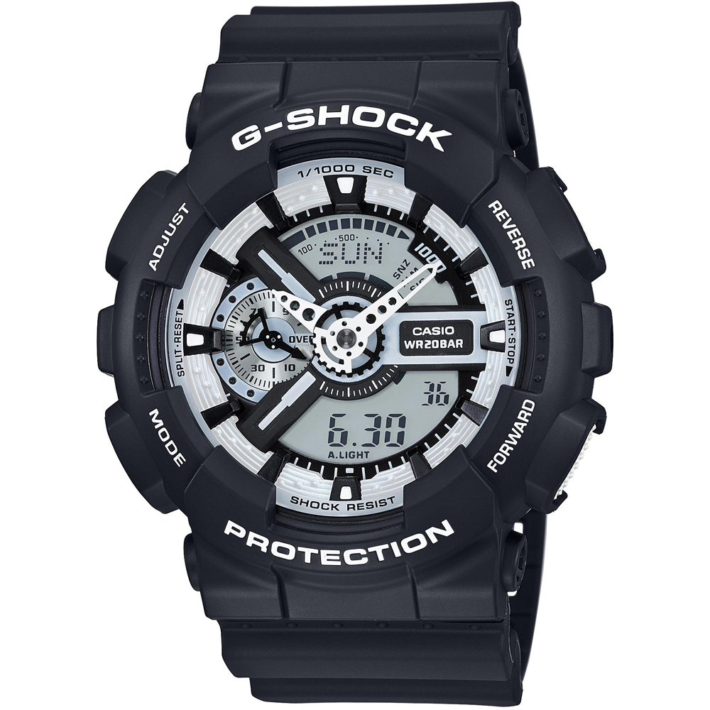 Relógio G-Shock Classic Style GA-110BW-1AER Team Zebra