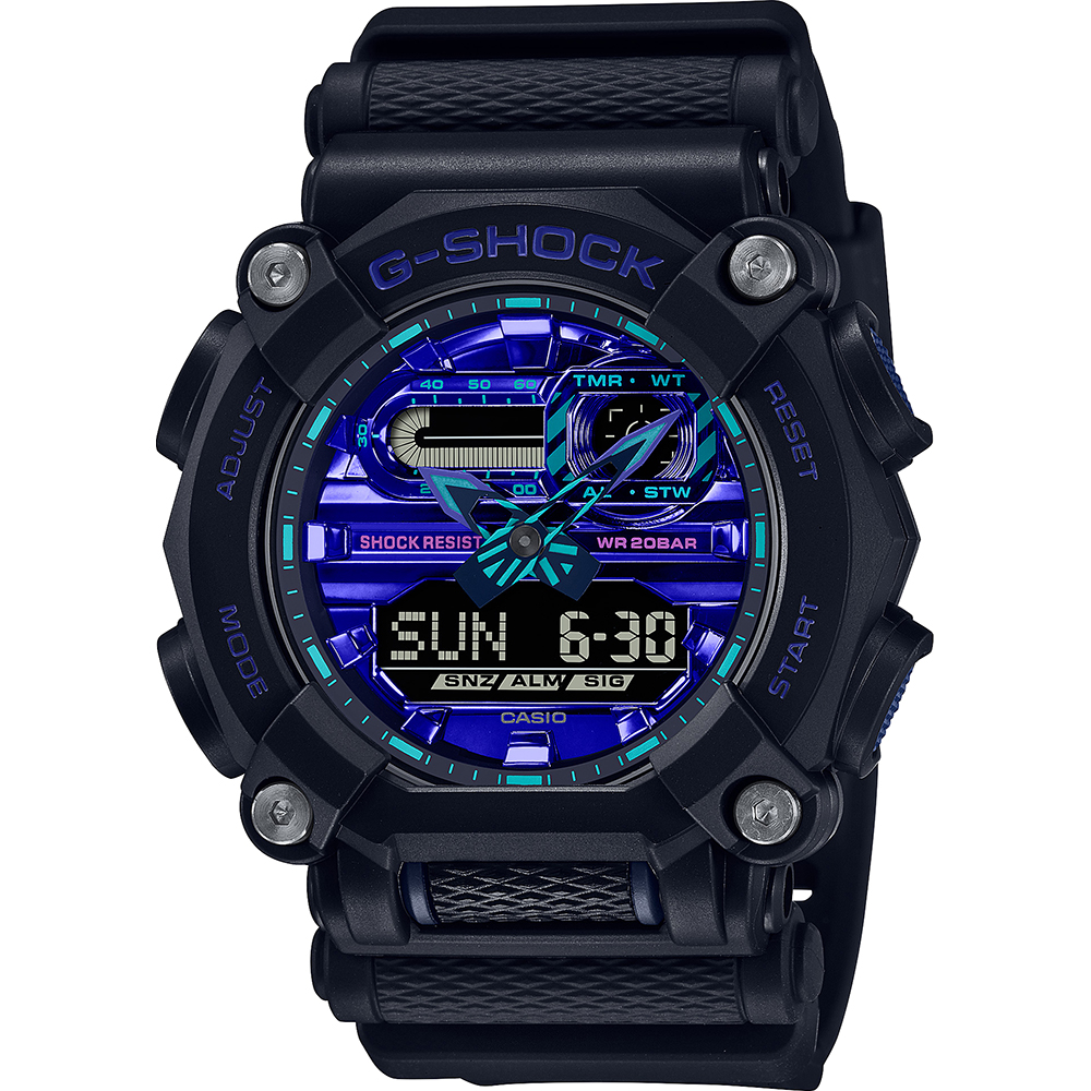 Relógio G-Shock Classic Style GA-900VB-1AER Virtual Blue