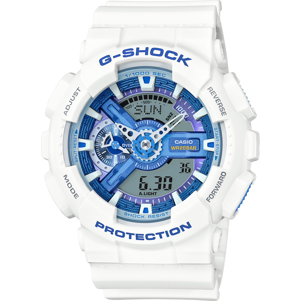 Relógio G-Shock Classic Style GA-110WB-7A White & Blue