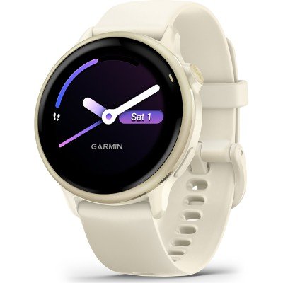 Relógio Garmin Vivoactive 010-02985-01 Vivoactive 6 - Bone/Lunar Gold