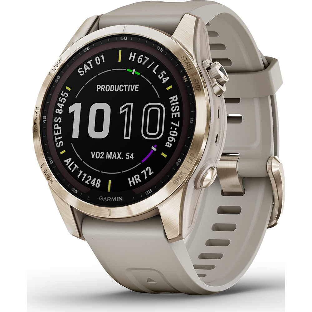 Relógio Garmin Fenix 010-02539-21 Fenix 7S Sapphire Solar