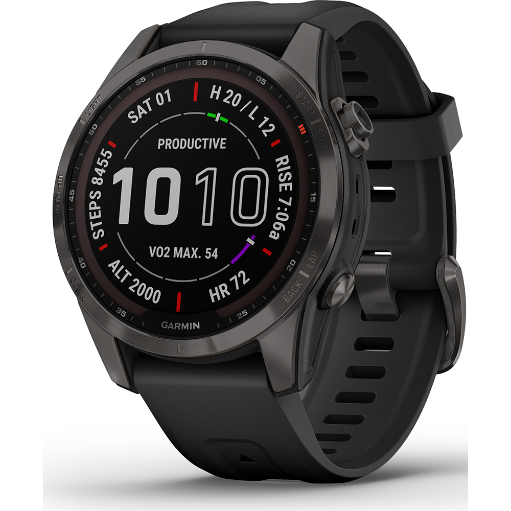 Relógio Garmin Fenix 010-02539-25 Fenix 7S Sapphire Solar