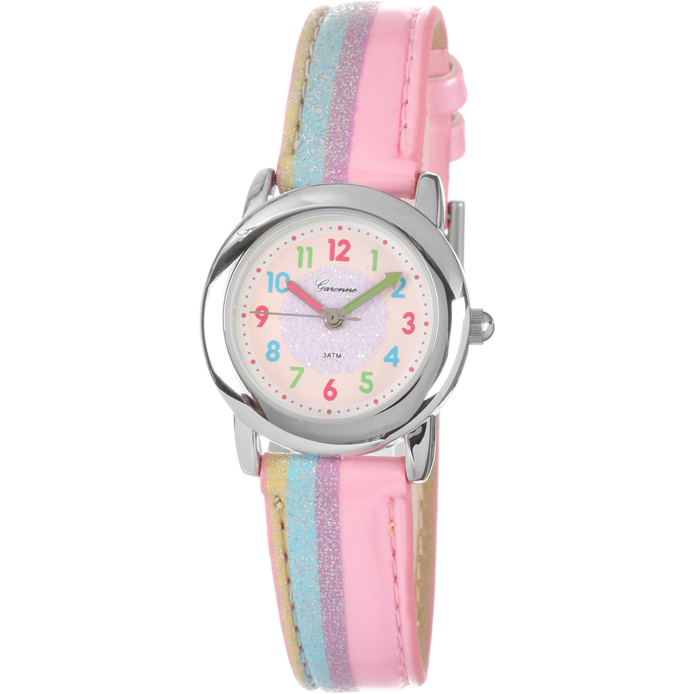 Garonne Kids Watch Time 3 hands Striped KV20Q450