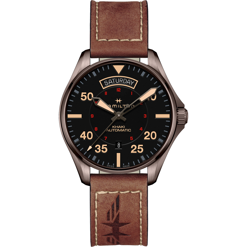 Relógio Hamilton Aviation H64605531 Khaki Pilot