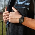 Black silicone watch with black dial - Size Medium Colecção Primavera/Verão Ice-Watch