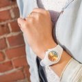 Relógio de silicone branco com mostrador arco-íris - Tamanho Pequeno Colecção Primavera/Verão Ice-Watch