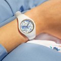 Relógio quartzo para mulher silicone branca e azul Colecção Outono/Inverno Ice-Watch