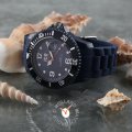 Relógio estilo mergulho azul com bolha data Colecção Primavera/Verão Ice-Watch